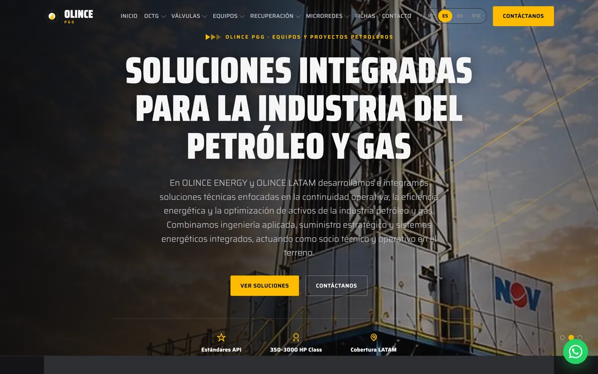 Olince Petróleo & Gas: projeto da Ocean IT