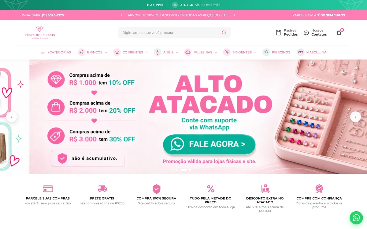 Prata de 15 Reais: projeto da Ocean IT